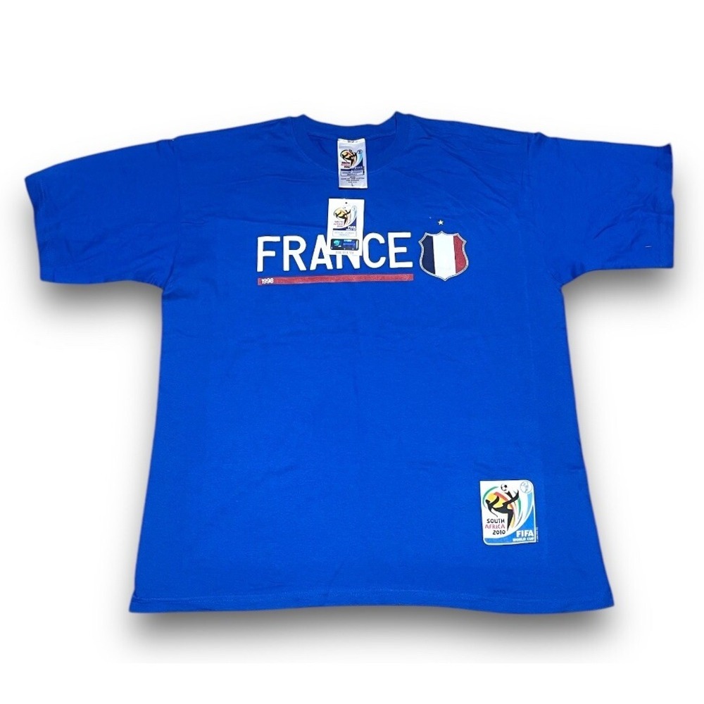 Fifa Official World Cup South Africa Team France Size L Blue New With Tags